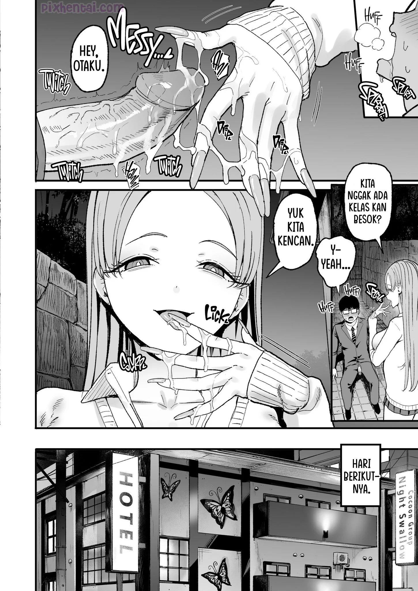 Komik hentai xxx manga sex bokep The Gyaru I Hang Out with Lets Me Use Her Pussy 5 page 34